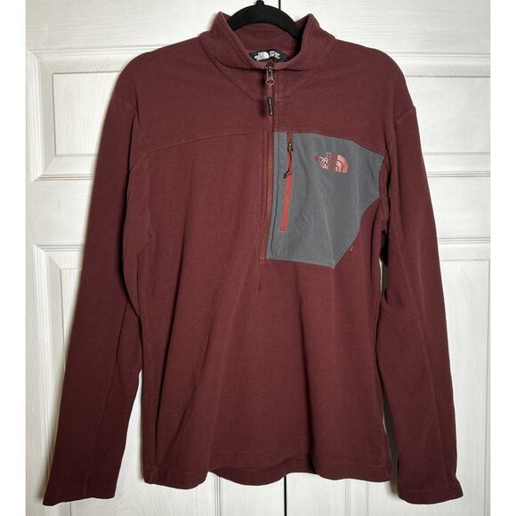 The North Face Men's Size Medium FlashDry Half-Zip Fleece Pullover Sweater - Picture 1 of 11